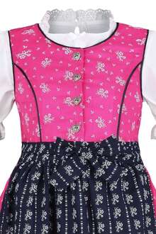 Mdchen Dirndl geblmt pink blau mit Bluse