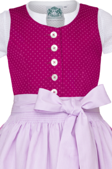 Kinder Baumwolldirndl mit Bluse beere