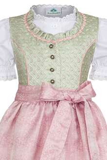 Mdchen Dirndl hellgrn rosa