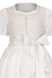 Kommunion Hochzeit Dirndl mit Bluse offwhite