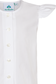 Kinder Dirndlbluse mit Flgelarm wei