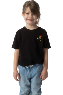 Kinder T-Shirt 'Grantig by nature' schwarz