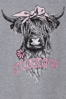 Kinder T-Shirt 'Sturkopf' grau
