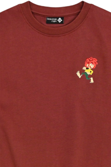 Kinder T-Shirt Pumuckl 'Grantig by nature' dunkelrot
