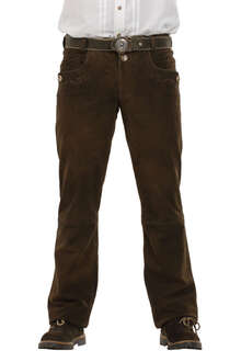 Lange Lederhose dunkelbraun 'Vincent'