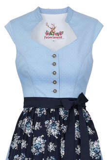 Mini Dirndl mit Flgelrmeln hellblau