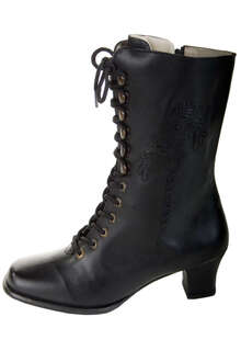 Stiefel schwarz Leder 'Bettina'