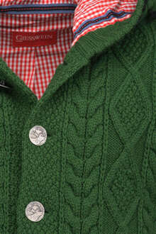 Strickjacke mit Kapuze grn 'Luke'