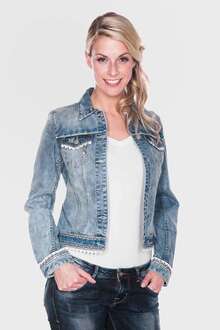 Damen Trachten Jeansjacke