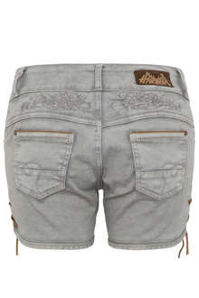 Damen Trachten Jeansshorts hellgrau