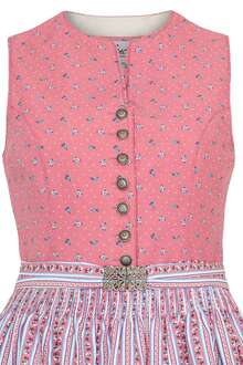 Wasch-Dirndl hochgeschlossen kurz rosa