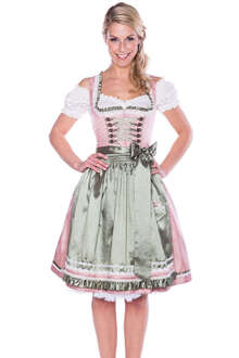 Krger Dirndl kurz rosa grn