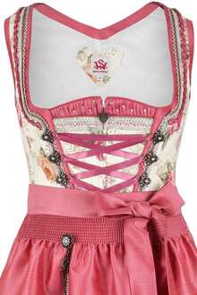 Dirndl kurz Blumenmuster creme