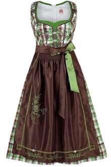 Dirndl mittel kariert mit 2 Schrzen