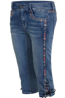 Damen Stretch-3/4-Jeans denim