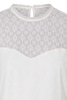 Damen Trachtenbluse Langarm offwhite