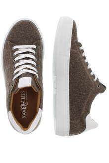 Herren Trachten-Sneaker aus Merino-Loden taupe