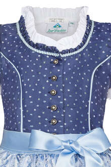 Kinderdirndl mit Bluse blau