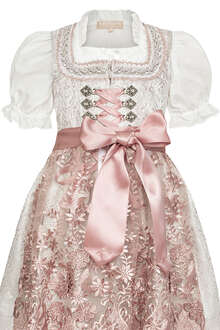 Kinder Dirndl mit Bluse natur altrosa