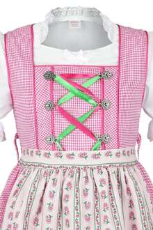 Kinderdirndl rosa grn mit Bluse