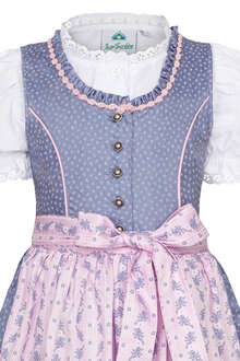 Kinderdirndl mit Bluse hellblau