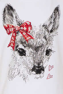 Kinder T-Shirt Bambi weiss