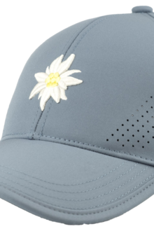 Unisex Cap mit Edelwei-Design fr Outdoor und Sport graublau