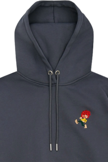 Herren Hoodie Pumuckl 'Grantig by nature' graublau