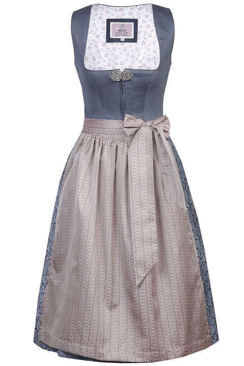 Midi-Dirndl mit Reiverschluss blau mauve