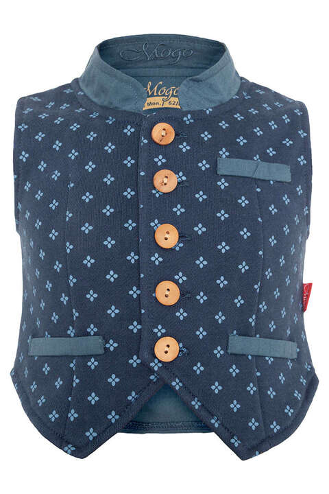 Jungen Trachten Baby Weste blau