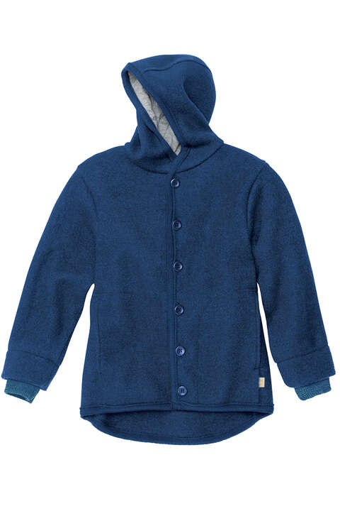 BABY Walk-Jacke Bio-Schurwolle GOTS marine