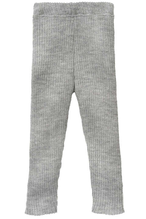 BABY Strick-Leggings Bio-Schurwolle GOTS grau