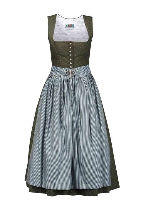 Dirndl lang oliv