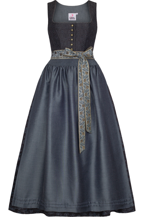 Dirndl lang blau