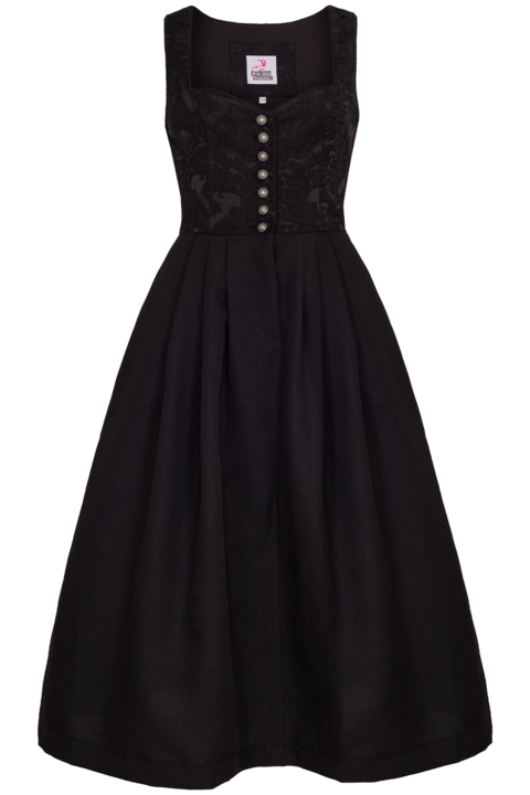 Dirndl lang ohne Schrze schwarz