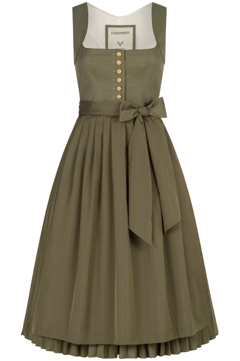 Midi-Dirndl mit Plisseerock dandelion