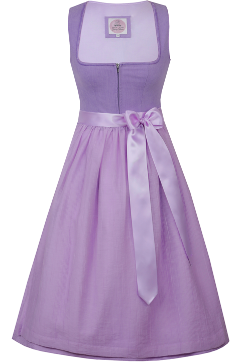 Midi-Dirndl mit Cordoberteil flieder