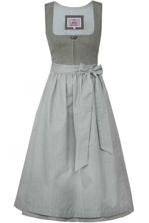 Midi-Dirndl mit Cord pinie