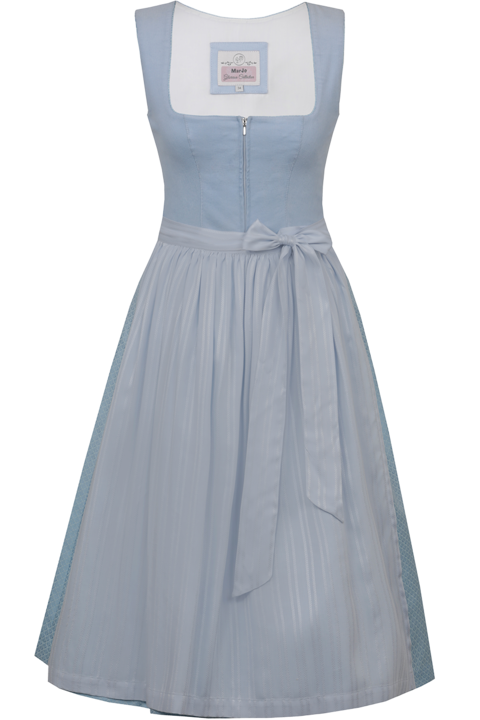 Midi-Dirndl mit Cord babyblau