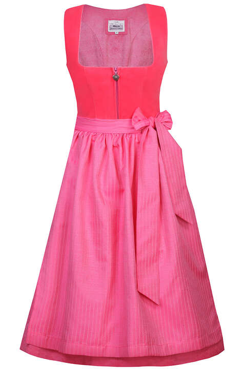 Samtdirndl Midi pink