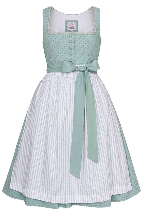 Baumwolldirndl midi eisblau