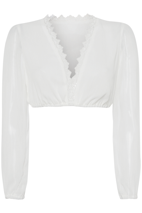 Dirndlbluse 3/4-Arm ecru