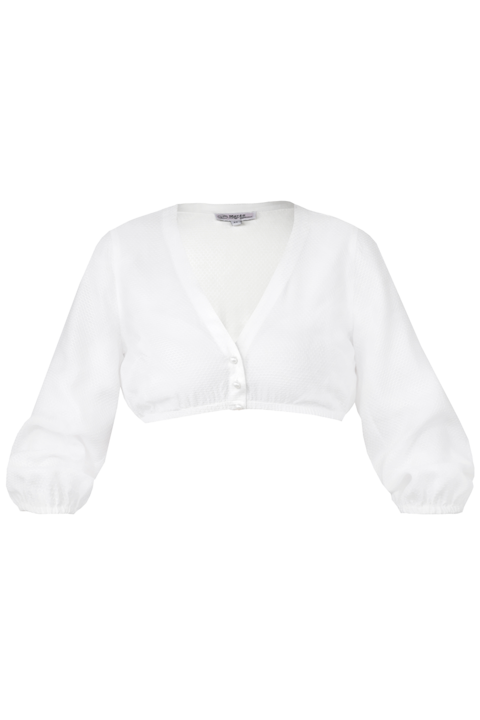 Dirndlbluse mit weiten rmeln offwhite