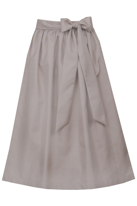 Dirndlschrze Midilnge 70 cm taupe