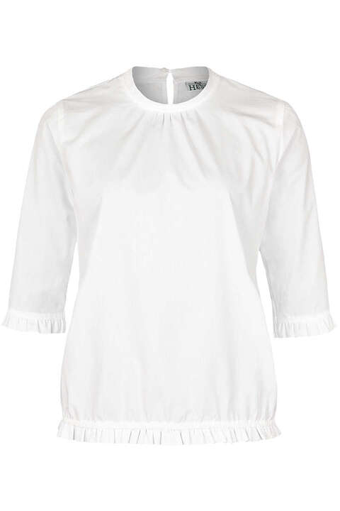 Trachten Bluse 3/4 Arm weiss