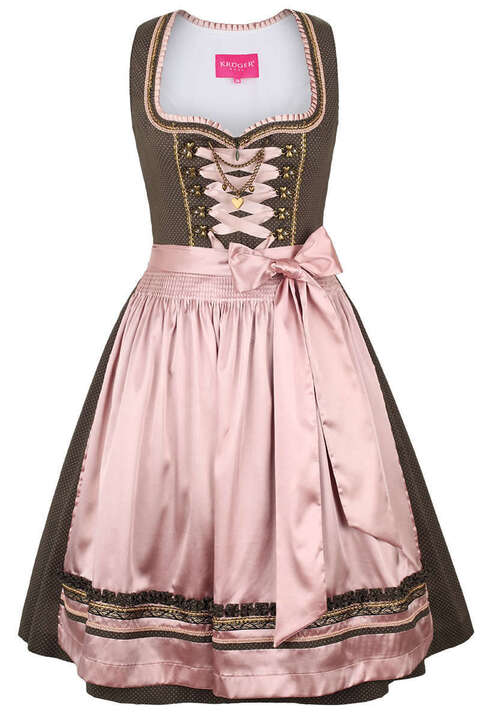 Dirndl kurz Vintage oliv