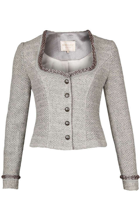 Dirndl-Jacke hellgrau