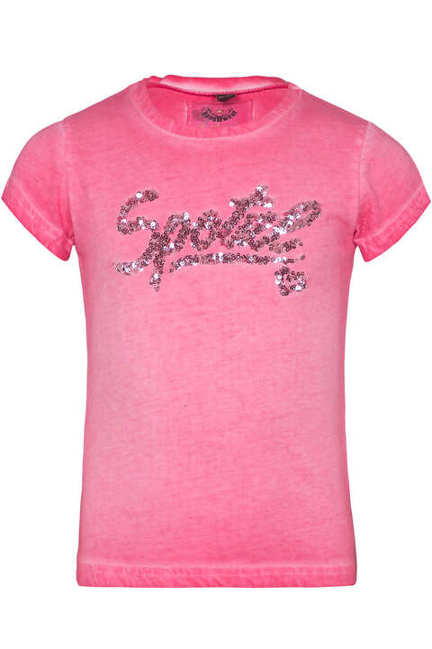 Damen Trachten-Shirt Spatzl pink