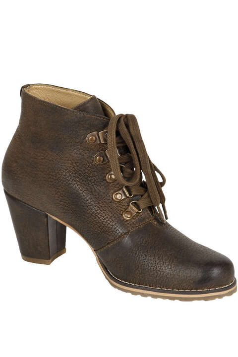 Damen Trachten Stiefel Rustic Braun