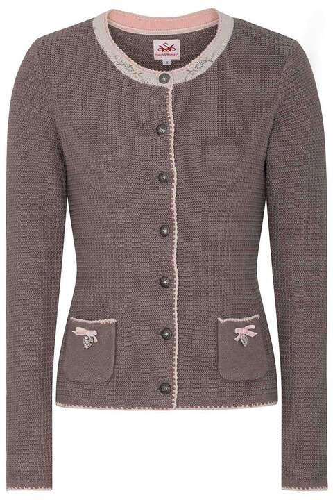 Damen Strickjacke nussbraun